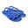 Unisex strandslippers in blauw met rubberen zolen