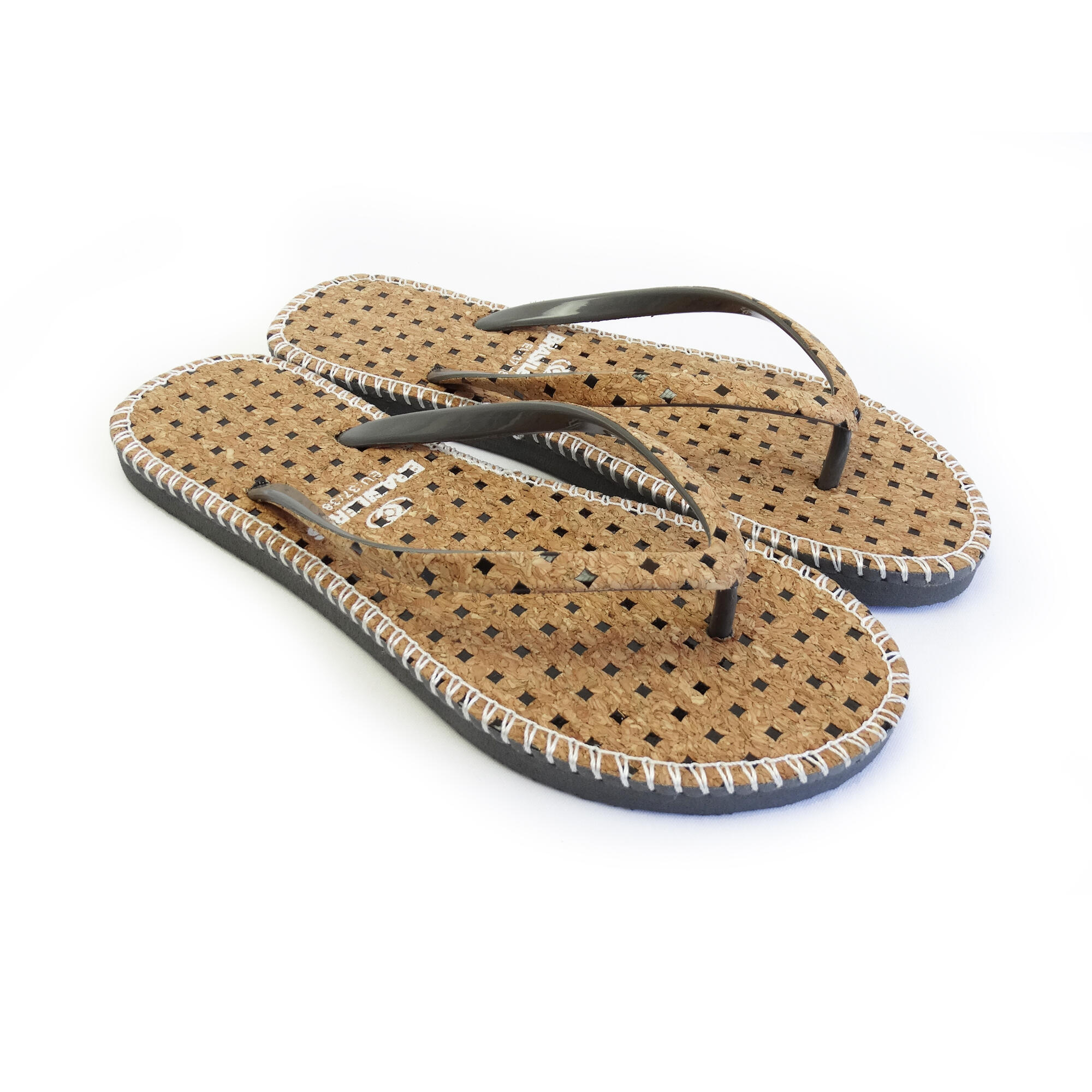 Espadrilles pour femme Brasileras de couleur gris avec semelle en gomme 4/5