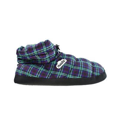 Nuvola unisex Hausschuhe in multi grün mit Gummisohle