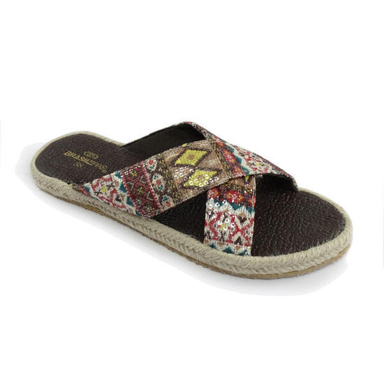 Sandały Kobieta Brasileras Palec Beżowy antypoślizgowymi gumowymi podeszwami