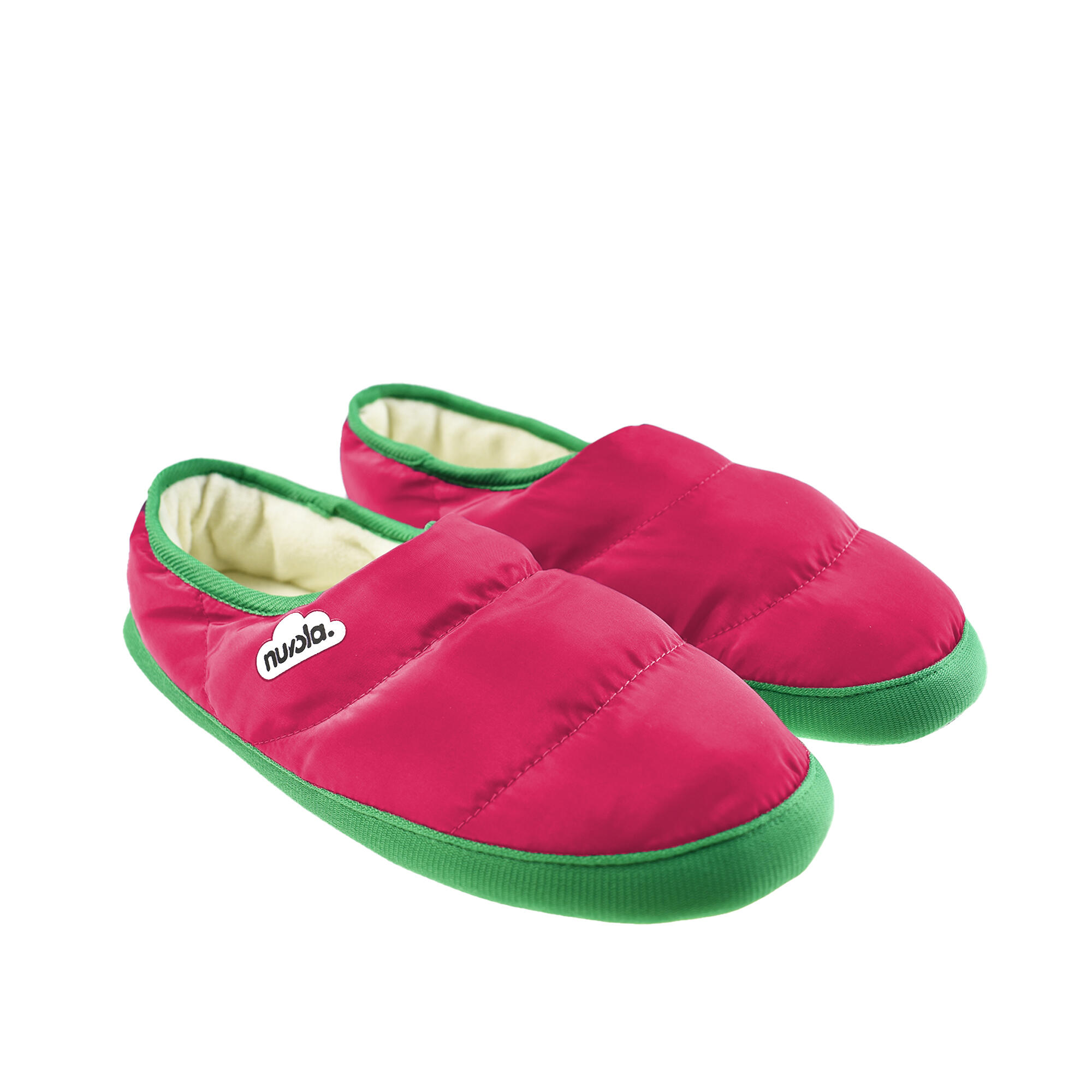 Chaussons unisex Nuvola de couleur fushia avec semelle en gomme 2/6