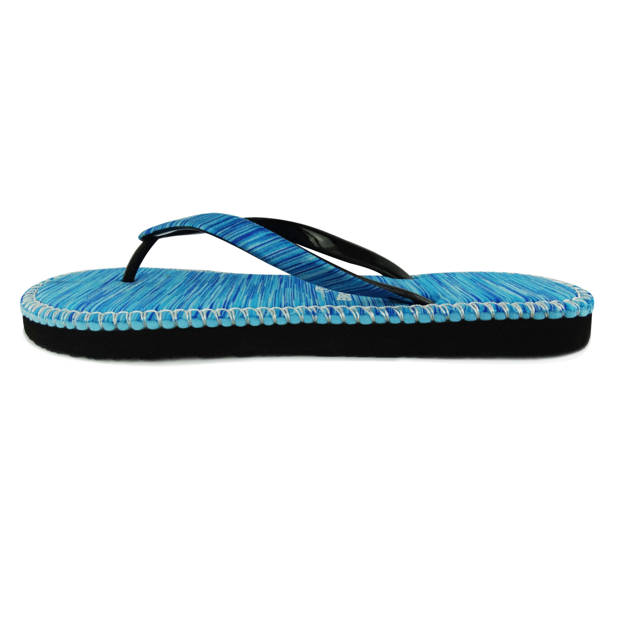Tongs pour femme Brasileras de couleur bleu avec semelle en gomme 2/4