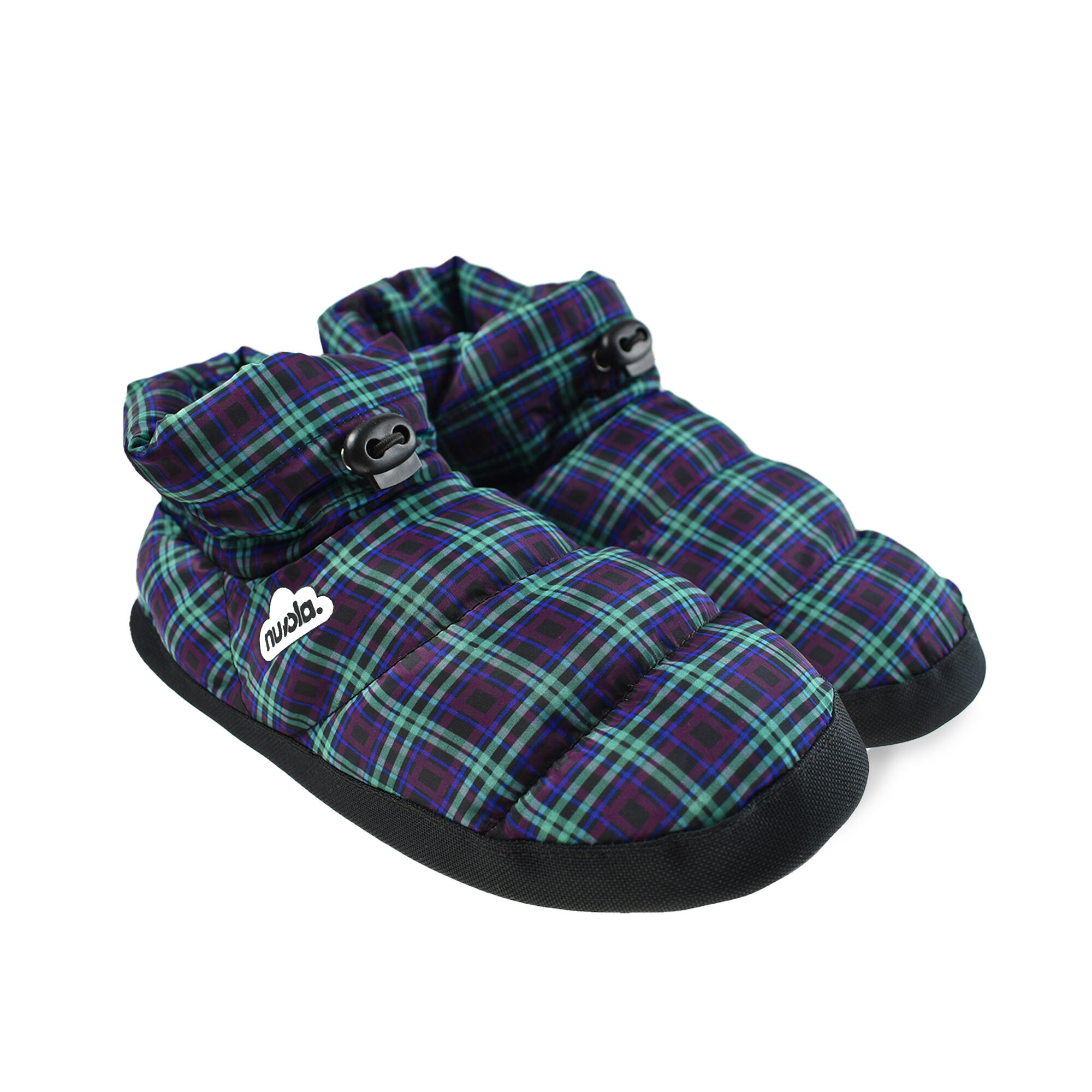 Chaussons unisex Nuvola multicouleurs vert avec semelle en gomme 2/6