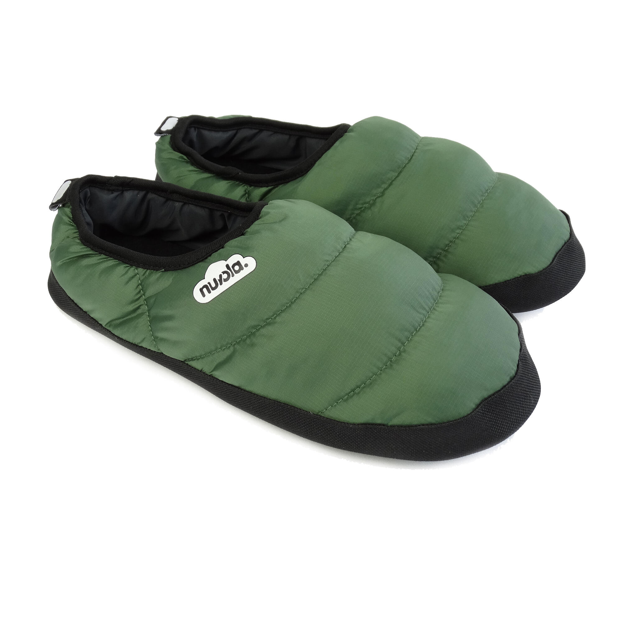 Nuvola Unisex-Pantoffeln in Militärgrün mit Gummisohle 3/6