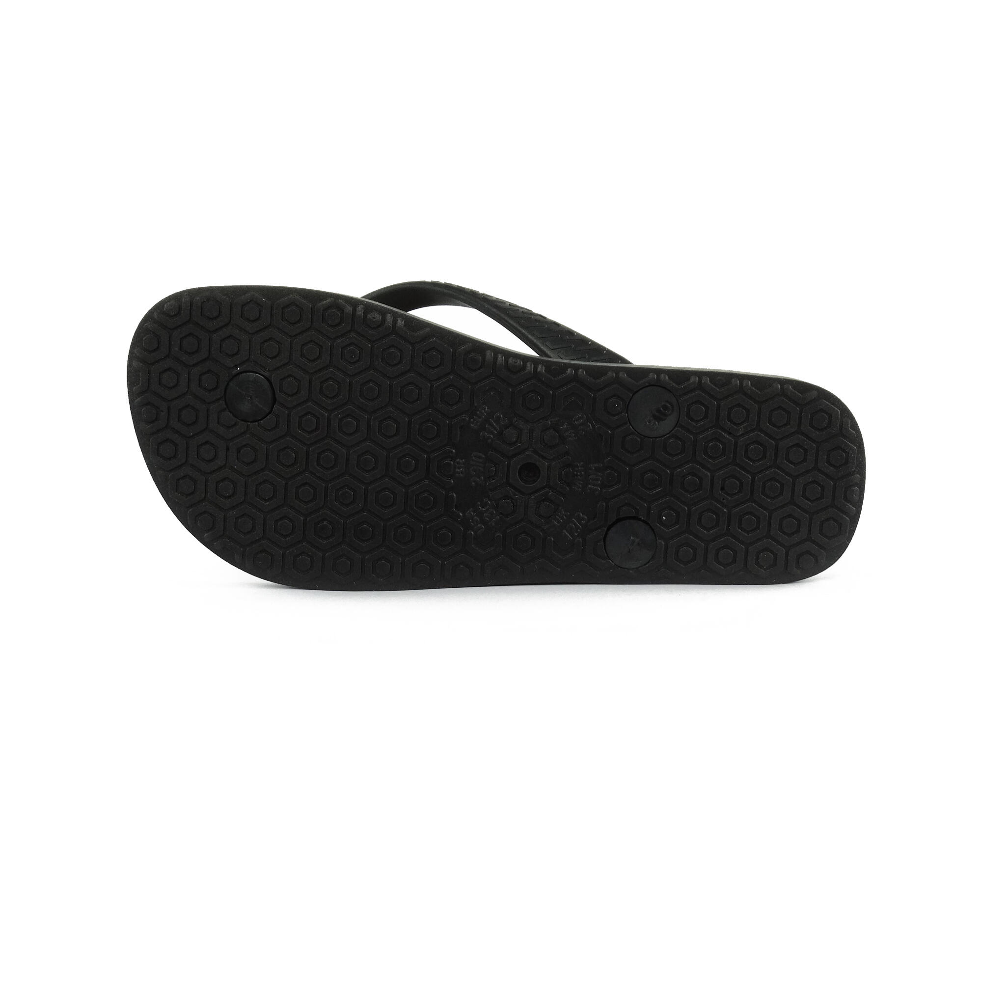 Infradito da spiaggia per bambini in nero con suola in gomma 4/4