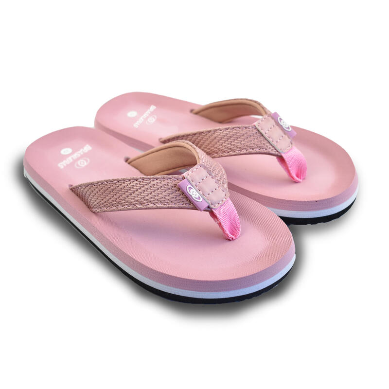 Tongs unisex Brasileras de couleur rose avec semelle en gomme