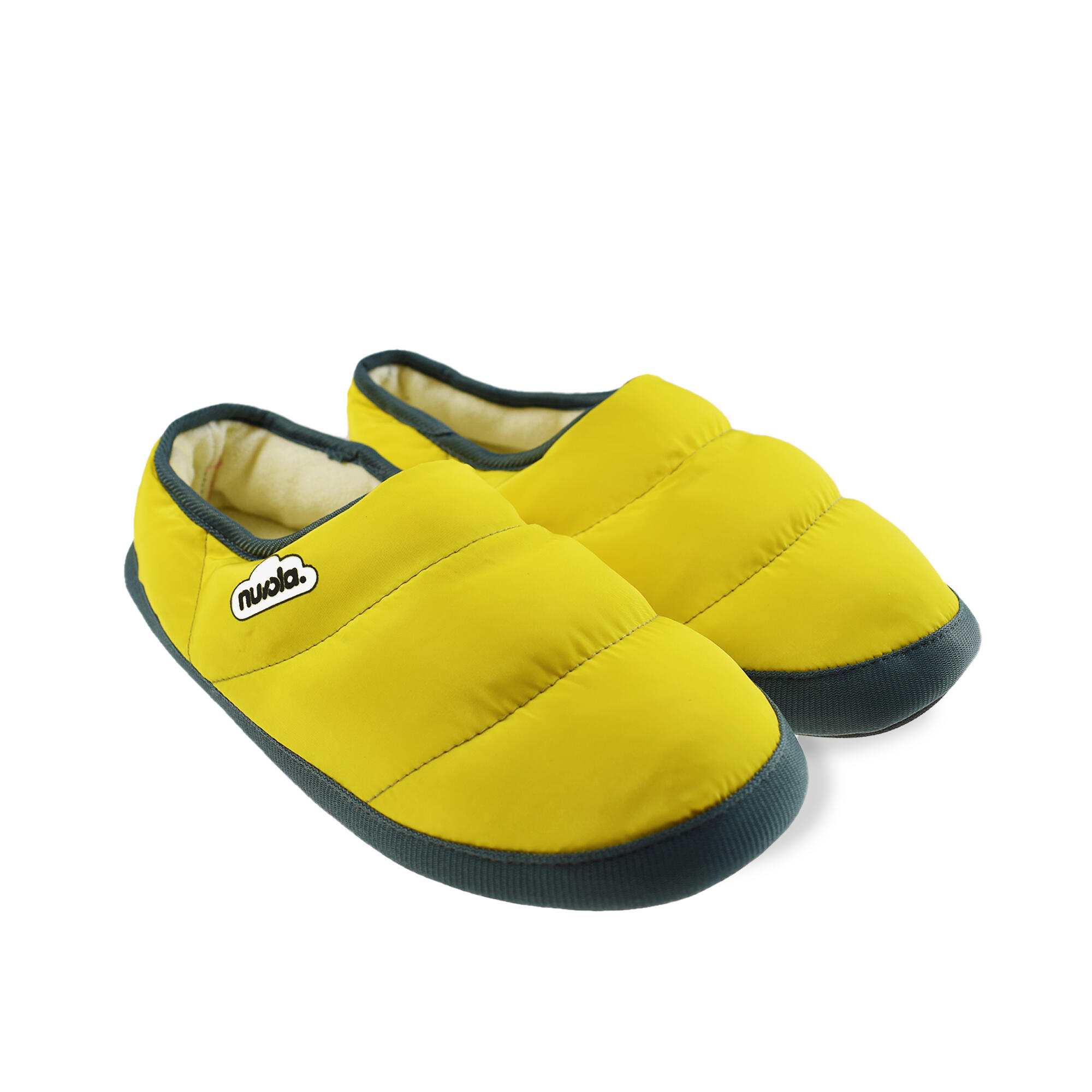 Pantuflas Nuvola Amarillo Acolchadas suela goma 2/6