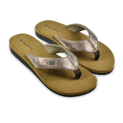 Chanclas Brasileras Dedo De Mujer Marron suela goma Antideslizante