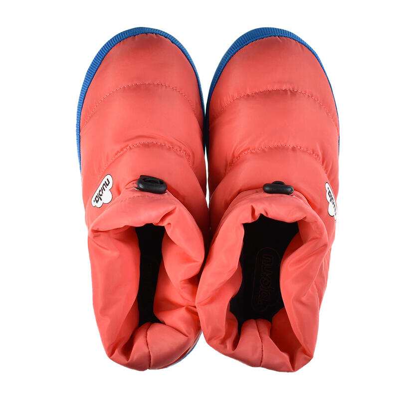 Nuvola unisex slippers in koraalkleur met rubberen zool