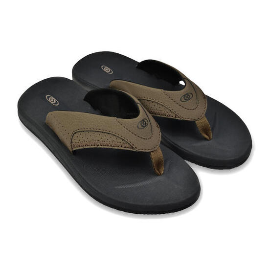 Chanclas Brasileras Dedo De Hombre Marron Con Suela Antideslizante