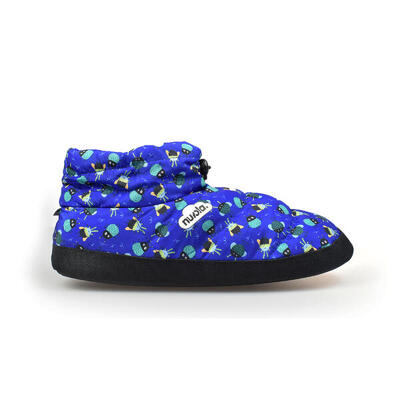 Nuvola Unisex Hausschuhe in blau mit Gummisohle