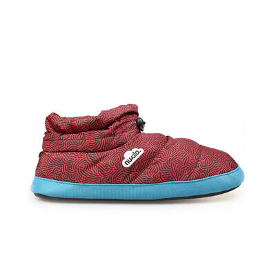 Nuvola Unisex Hausschuhe in rot mit Gummisohle