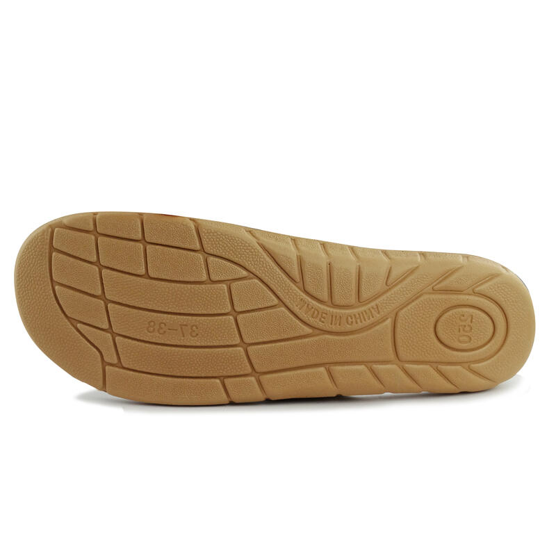 Sandales pour femmes Brasileras de couleur rouge et blanc semelle en caoutchouc