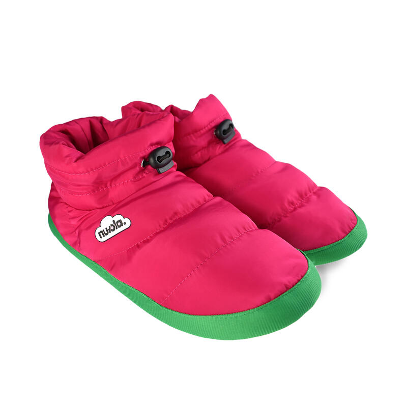 Pantofole unisex Nuvola di colore fucsia con suola in gomma