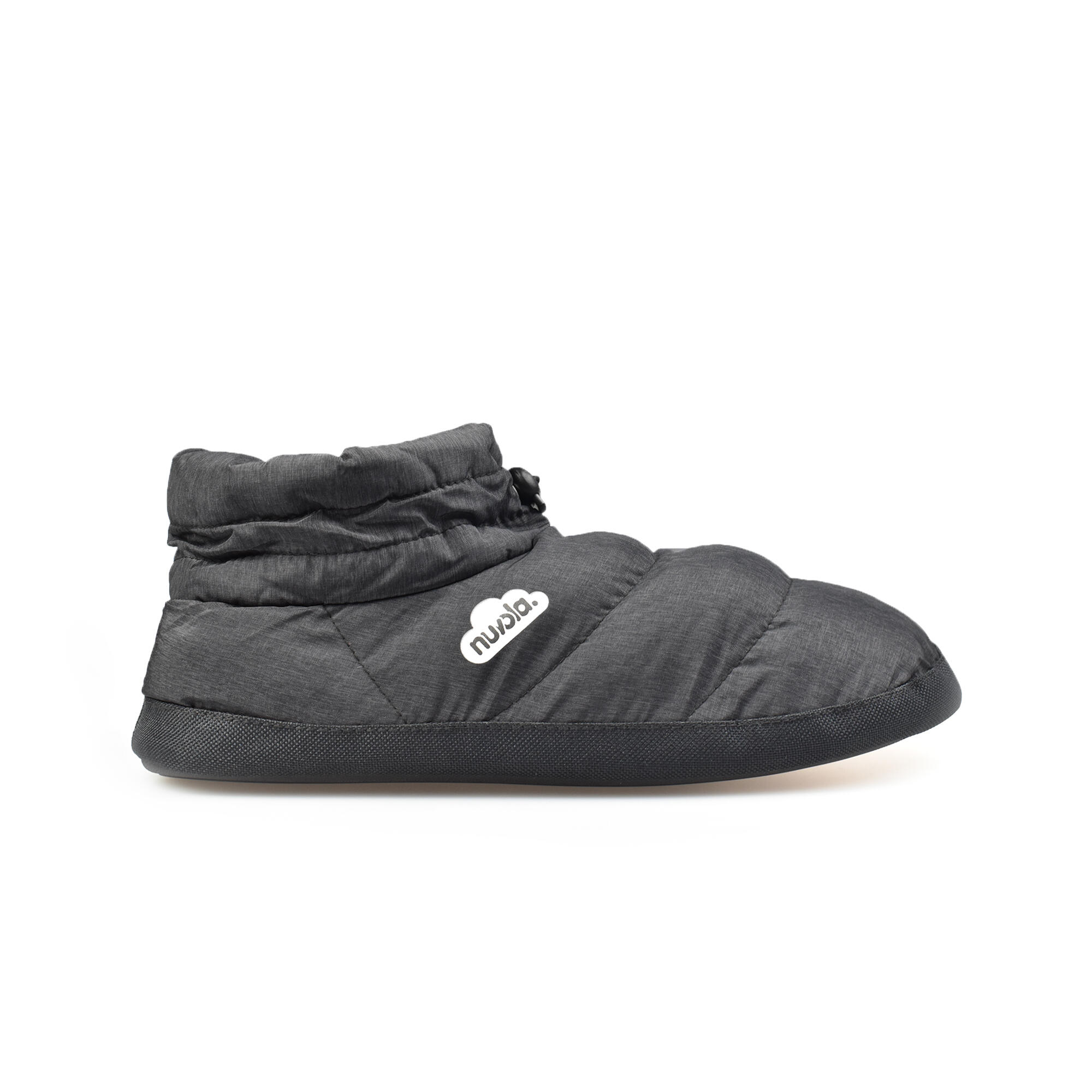 NUVOLA Nuvola Unisex-Pantoffeln in Schwarz mit Gummisohle