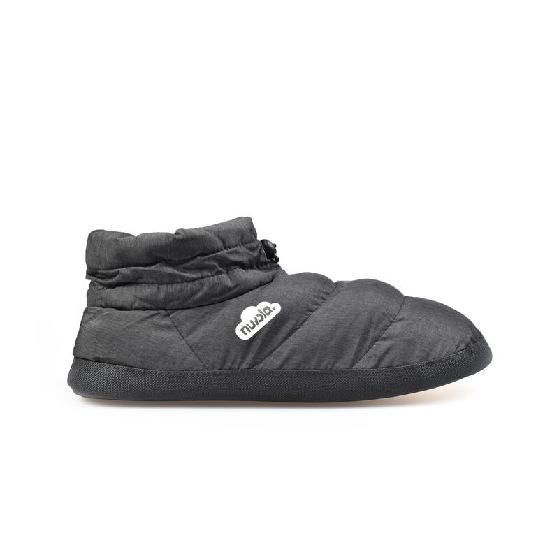 Nuvola unisex slippers in zwart met rubberen zool