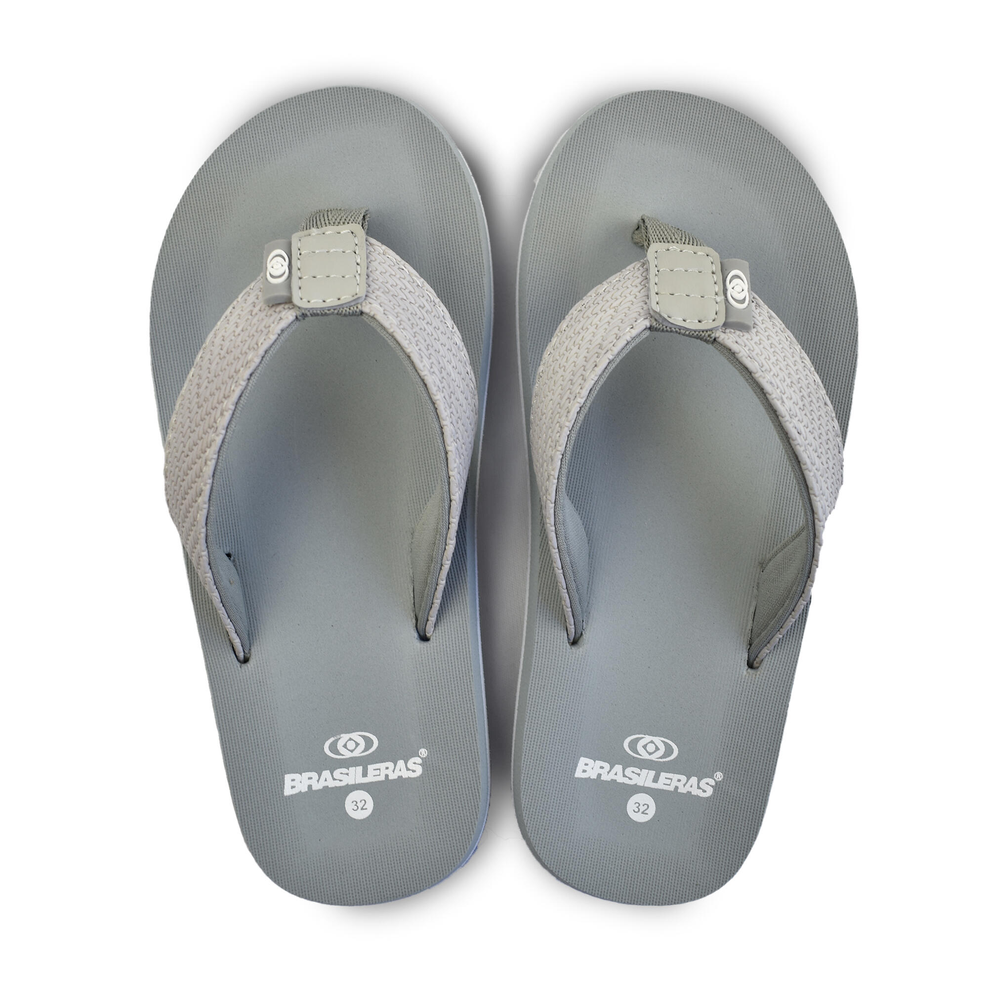 Tongs unisex Brasileras de couleur gris avec semelle en gomme 3/5