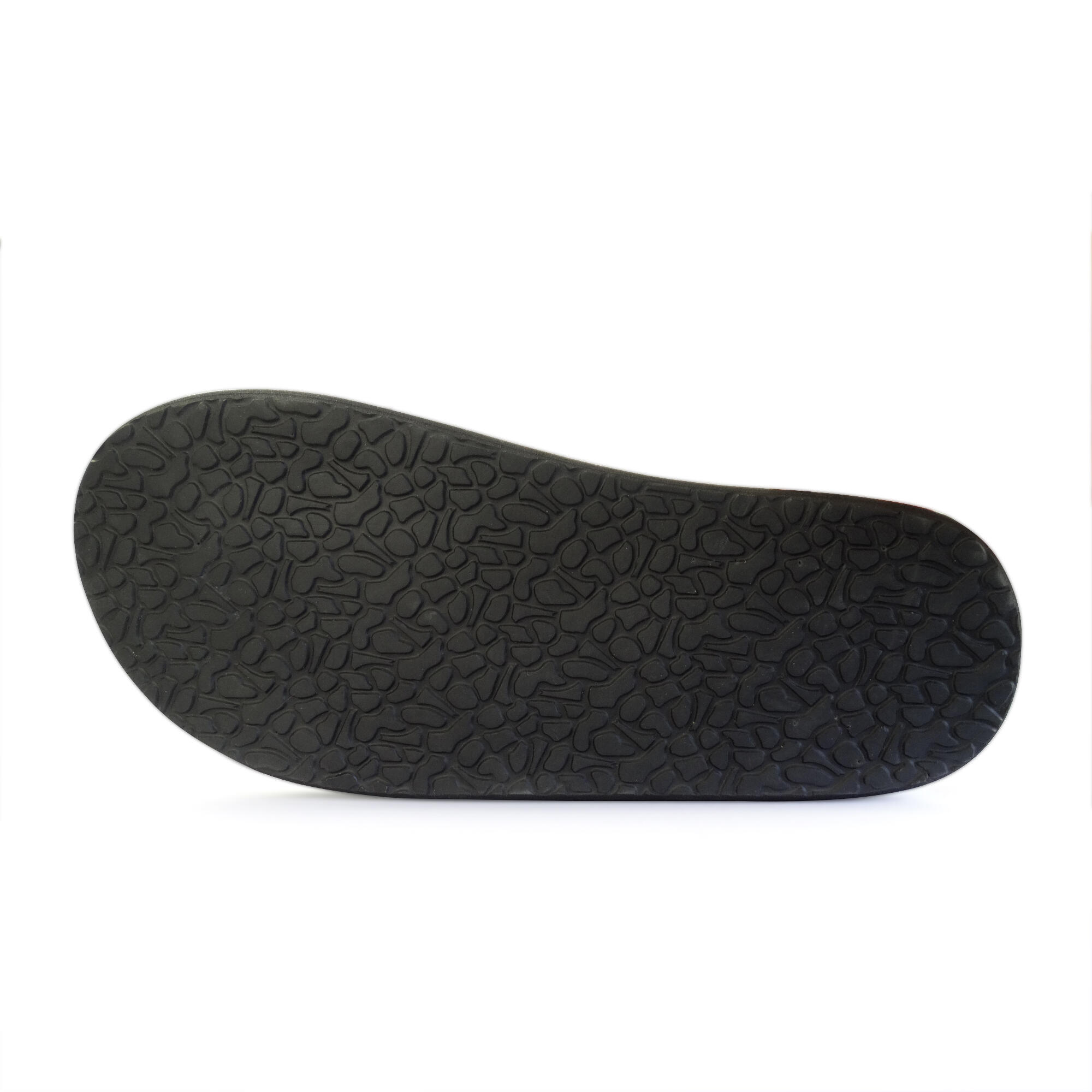 Strandslippers voor heren in zwart met rubberen zolen 4/4