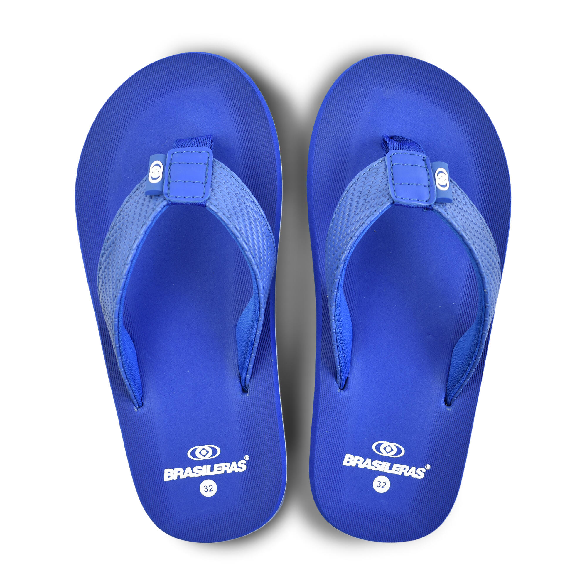 Tongs unisex Brasileras de couleur bleu royal avec semelle en gomme 3/5