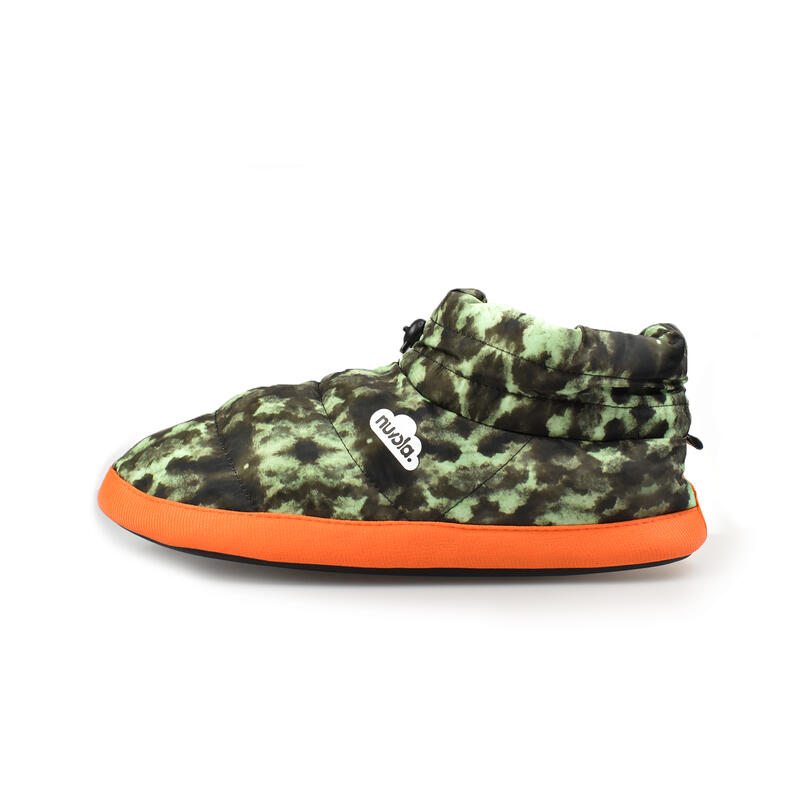 Nuvola unisex slippers in groen met rubberen zool