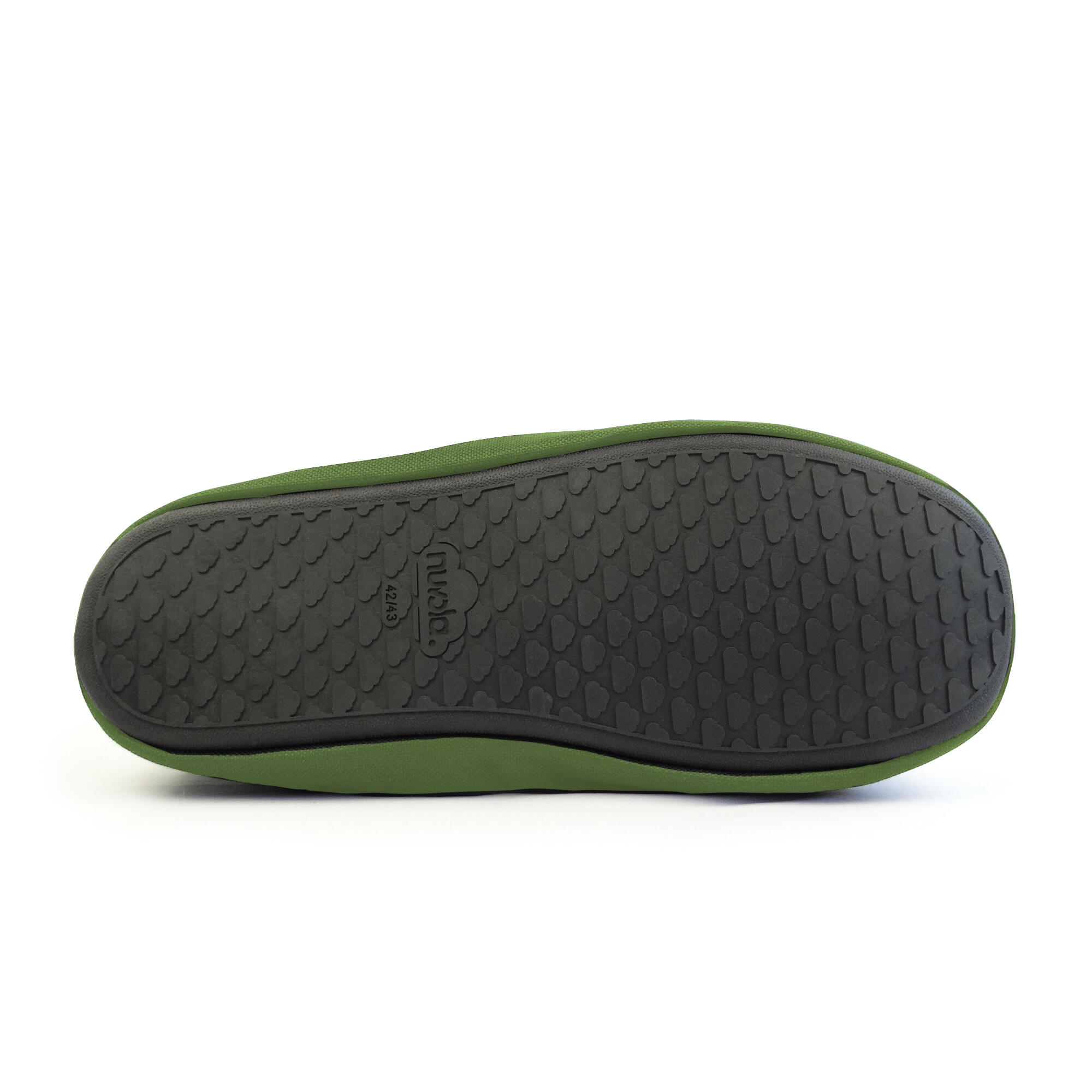 Pantuflas Nuvola Verde Militar Acolchadas suela goma 5/6