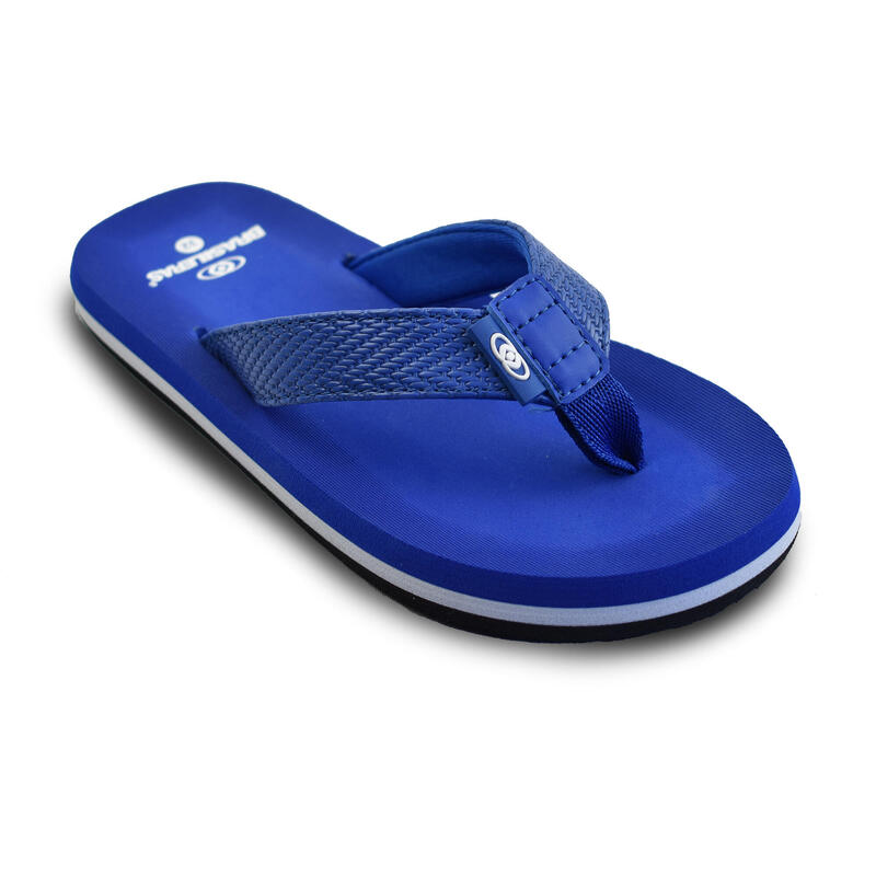 Chinelas de Praia unissex Brasileras de Cor Blue Com Sol