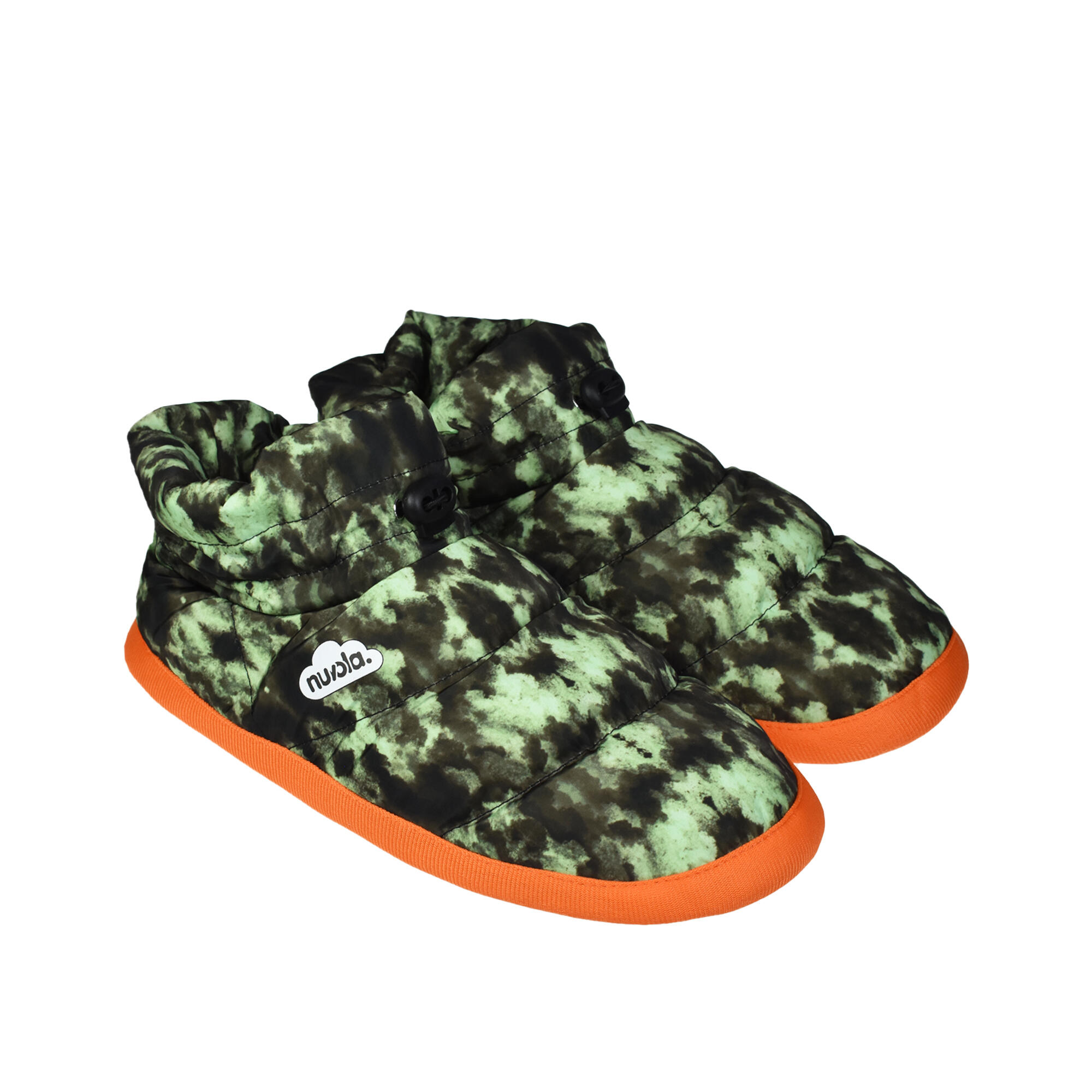 Pantuflas Nuvola Verde Acolchadas suela goma Antideslizante 2/6