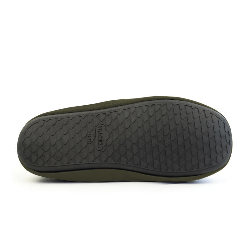 Nuvola unisex slippers in groen met rubberen zool