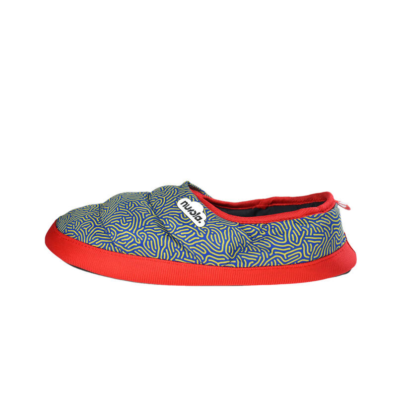 Nuvola unisex slippers in blauw met rubberen zool