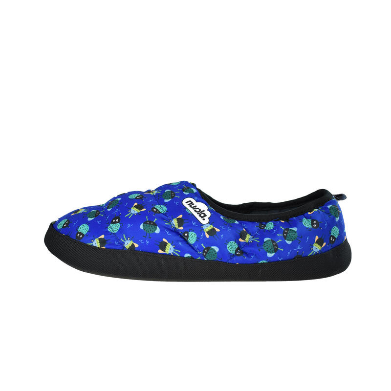 Nuvola unisex slippers in blauw met rubberen zool