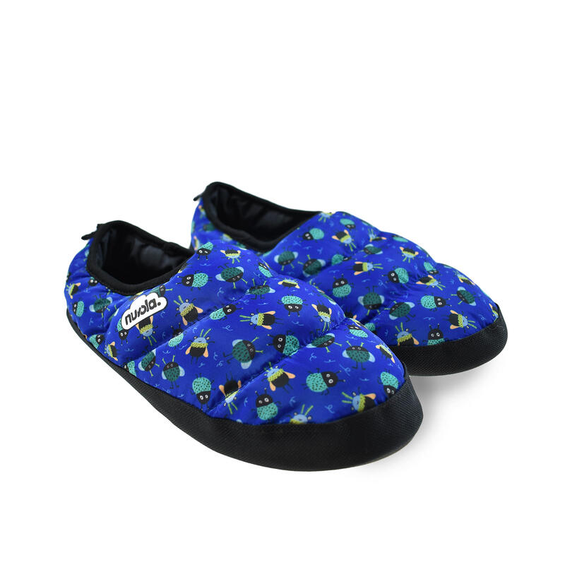 Nuvola unisex slippers in blauw met rubberen zool