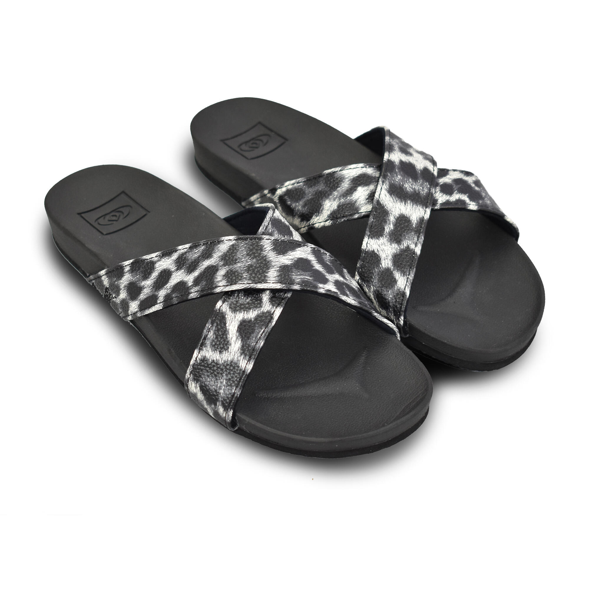 BRASILERAS Brasileras dames teenslippers in zwart met rubberen zolen