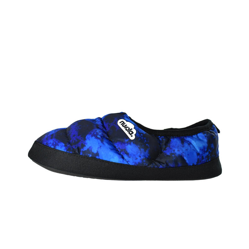 Nuvola unisex slippers in blauw met rubberen zool