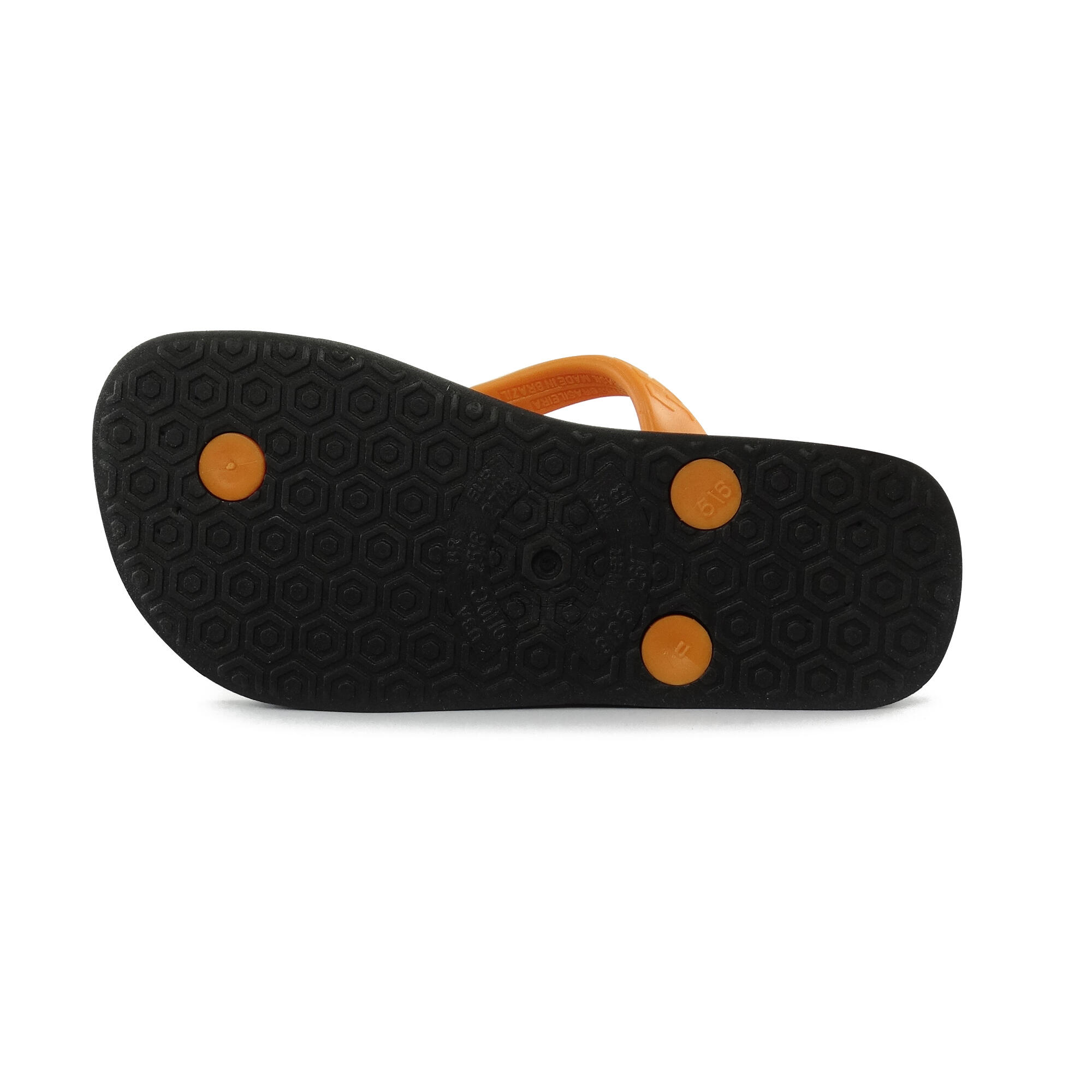 Chanclas Playa Niño Brasileras Dedo Naranja suela goma Antideslizante 4/5
