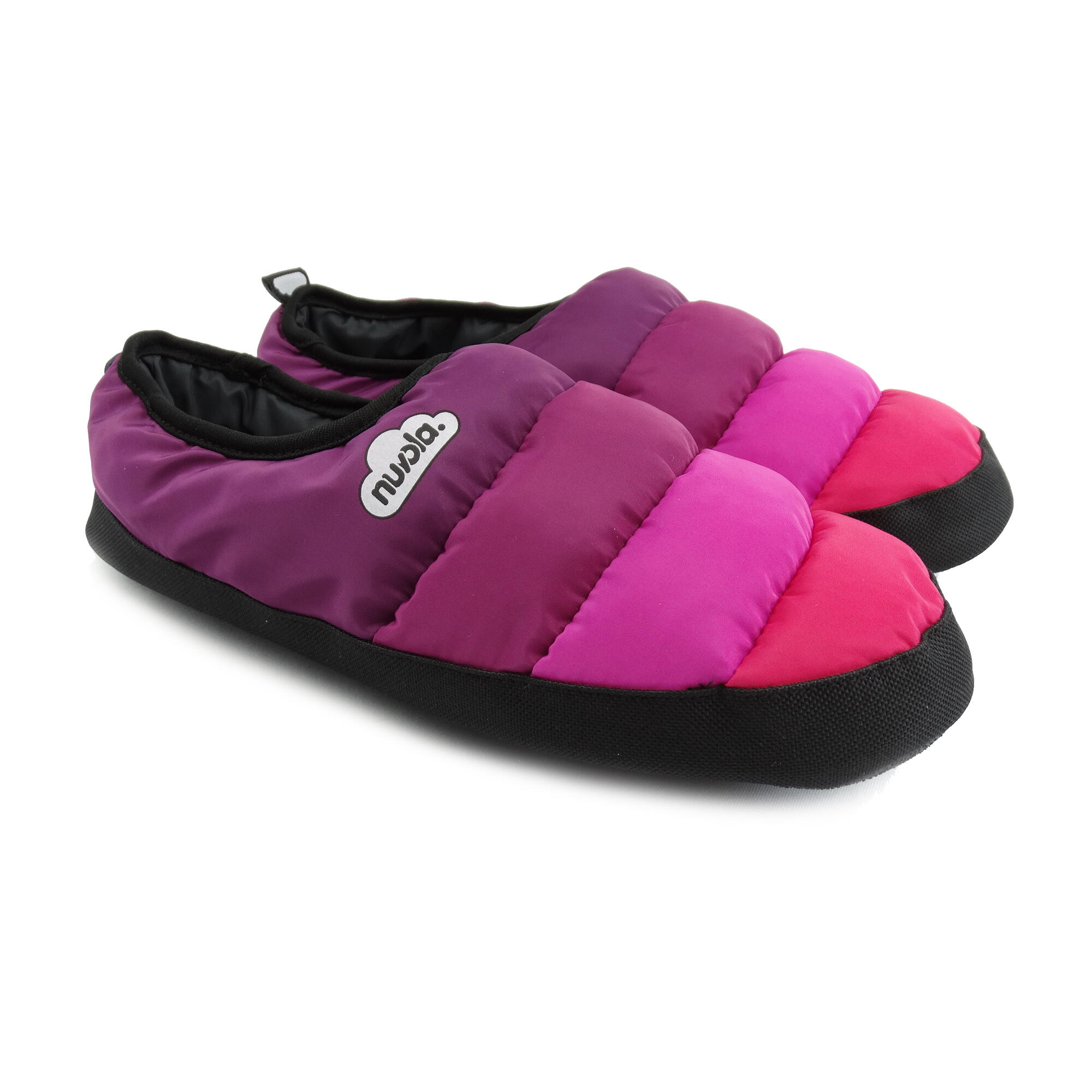Chaussons unisex Nuvola de couleur fushia avec semelle en gomme 3/6
