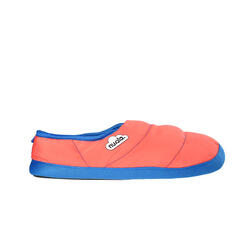 Chaussons unisex Nuvola de couleur fushia avec semelle en gomme