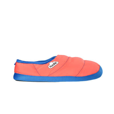 Pantofole unisex Nuvola di colore corallo con suola in gomma