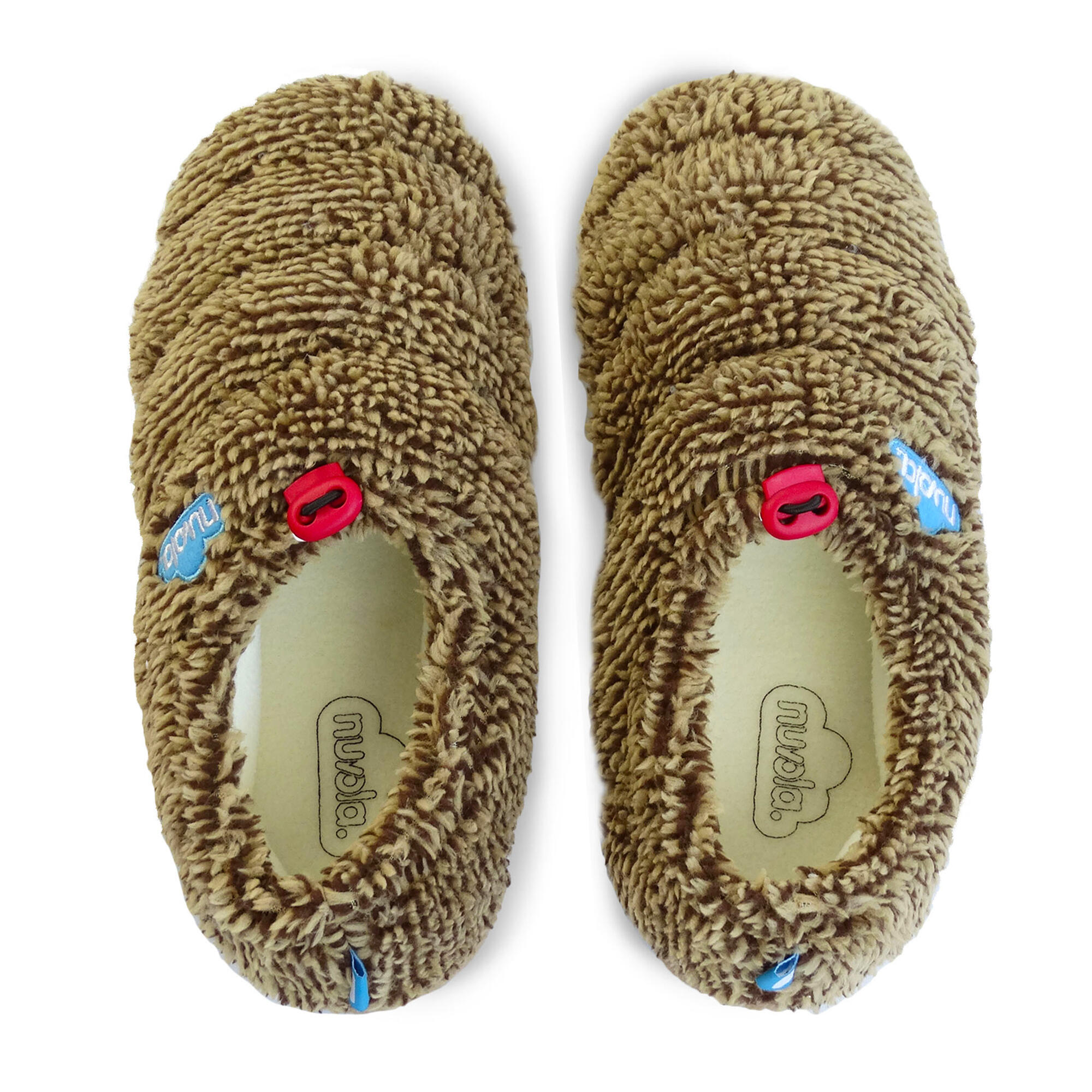 Chaussons unisex Nuvola de couleur marron avec semelle en gomme 4/6