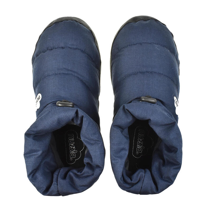 Pantofole unisex Nuvola in blu scuro con suola in gomma