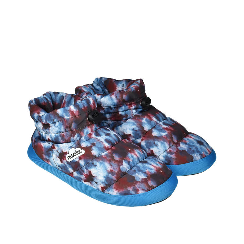 Nuvola unisex slippers in blauw met rubberen zool