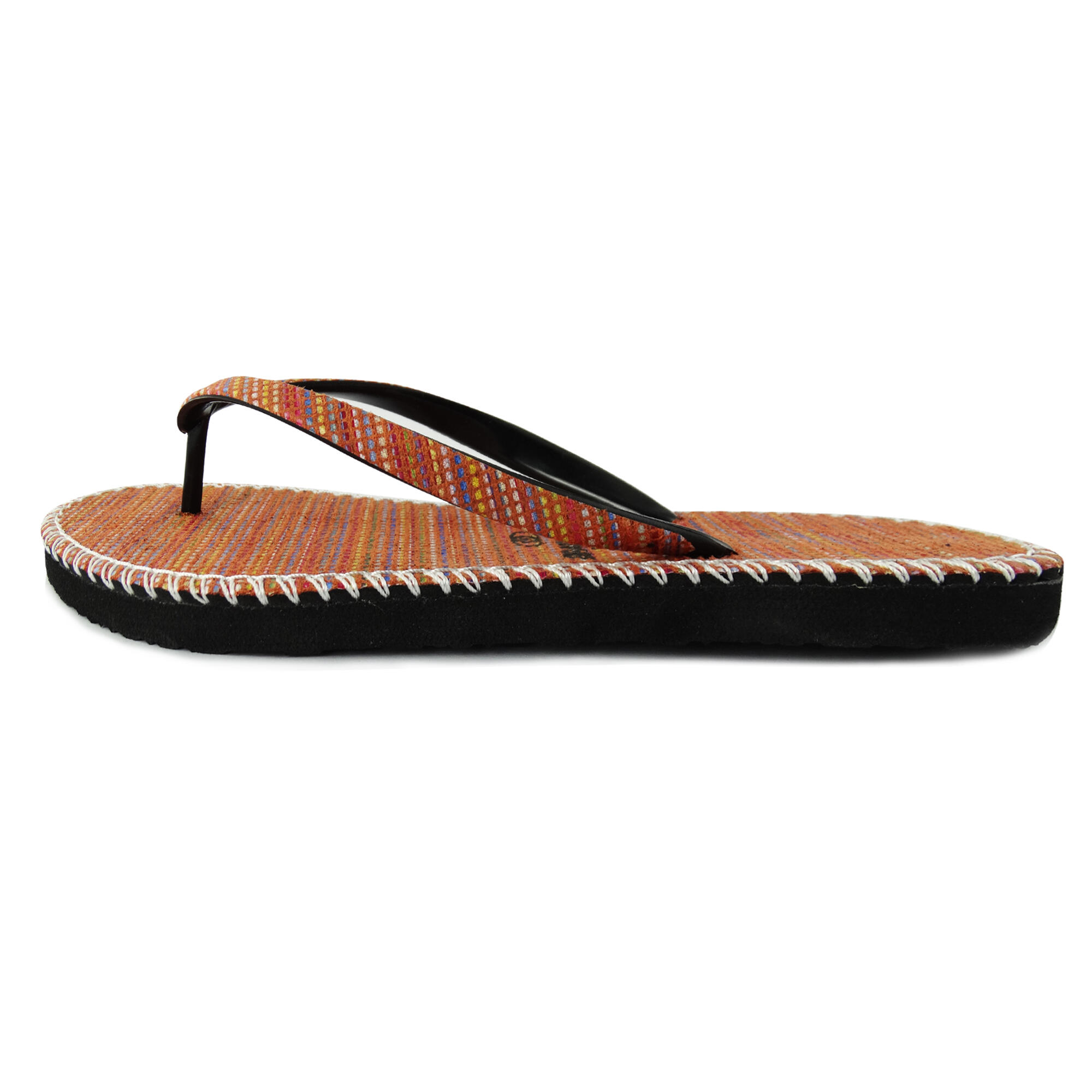 Chanclas Playa Mujer Brasileras Dedo Negro suela goma Antideslizante 2/4