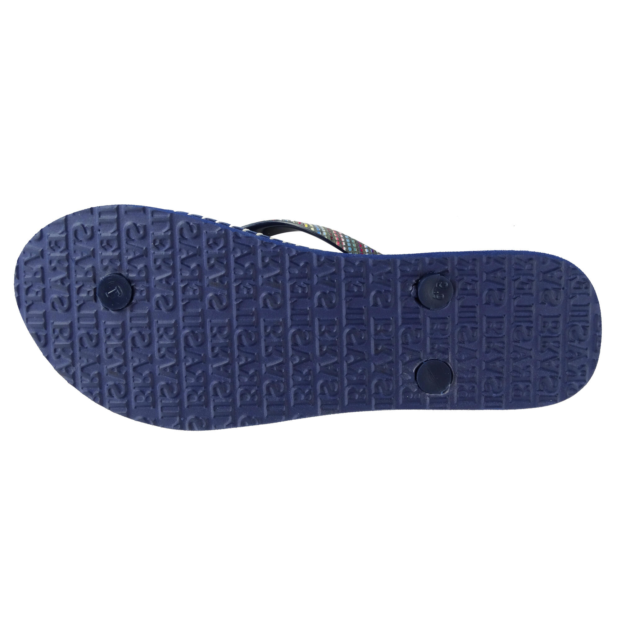 Infradito da spiaggia blu per donna con suola in gomma 4/4