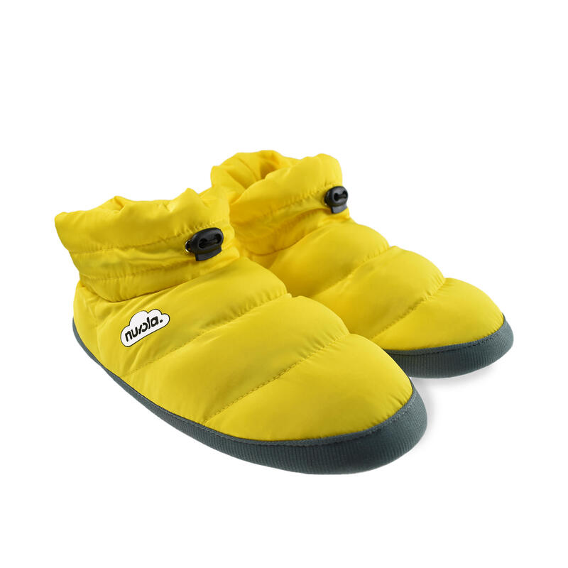 Pantofole unisex Nuvola in giallo con suola in gomma