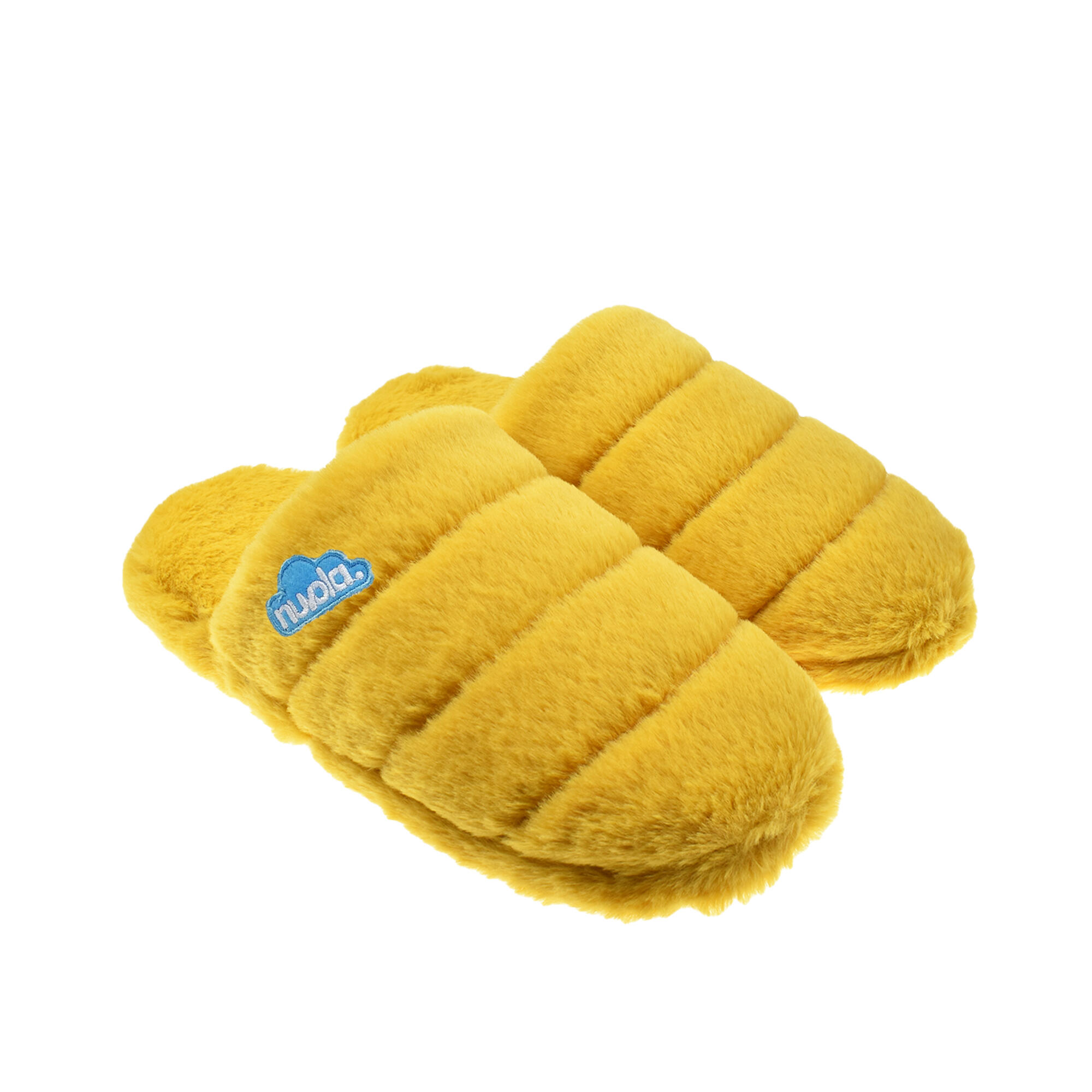 Nuvola Unisex-Lounge-Pantoffeln in Senffarbe mit Gummisohle 2/6