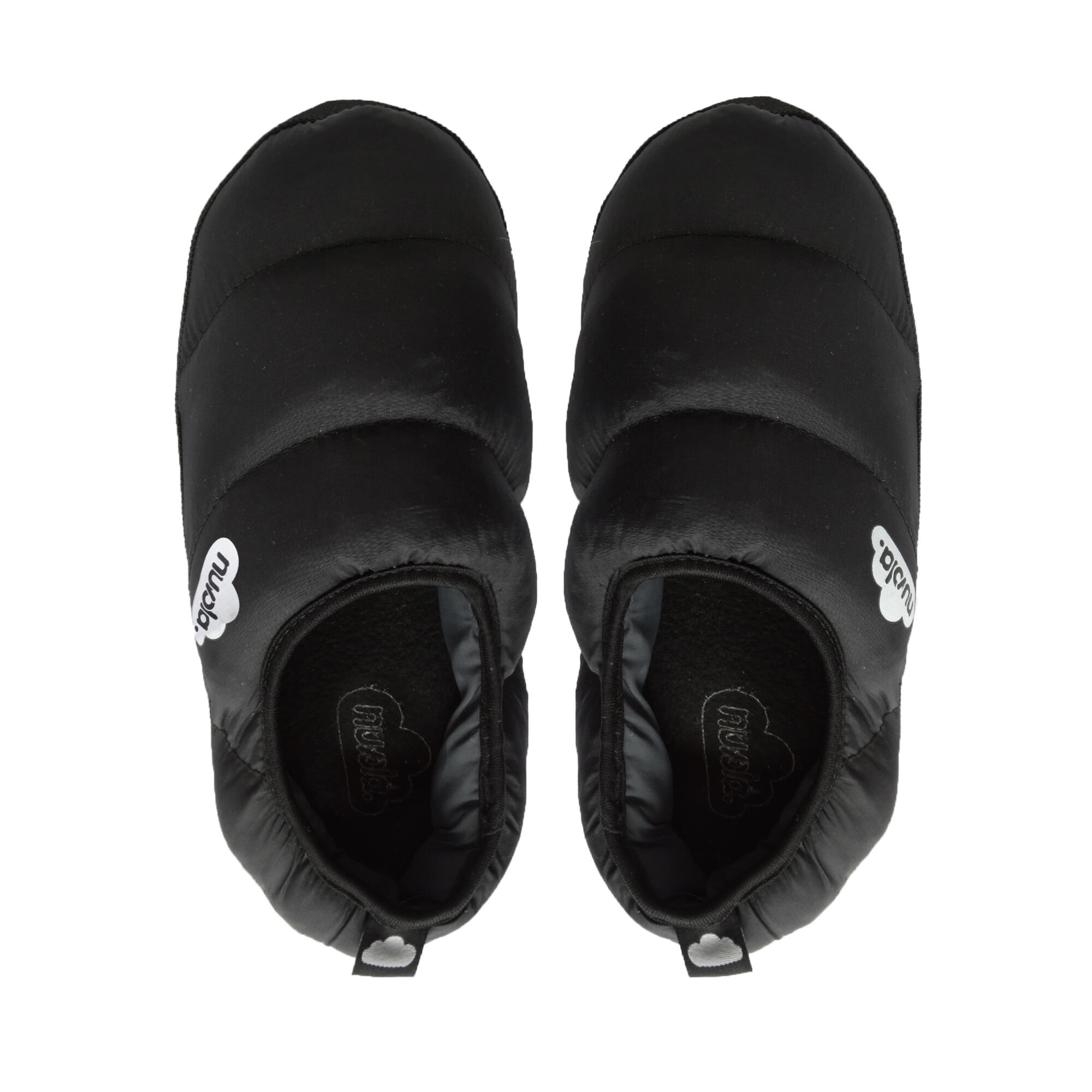 Pantufas unissex nuvola de cor preto com solo de bleracha 4/6
