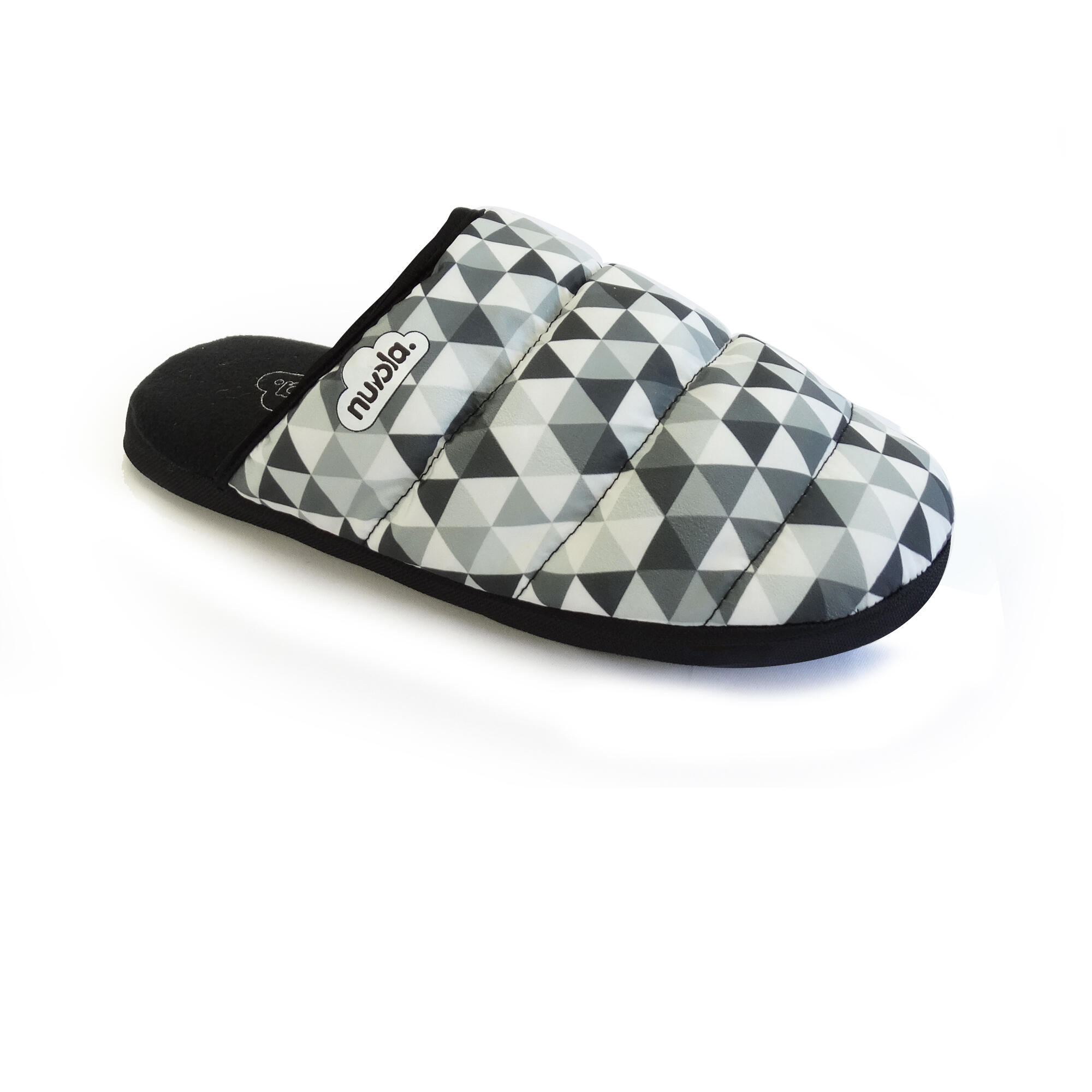 Pantuflas Nuvola Gris Acolchadas suela goma Antideslizante 2/4