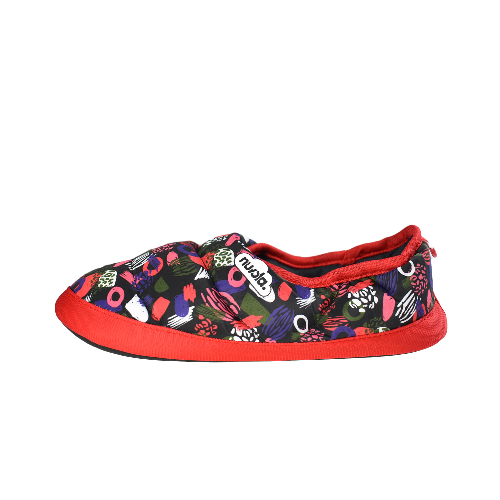 Chaussons unisex Nuvola de couleur corail avec semelle en gomme 3/6