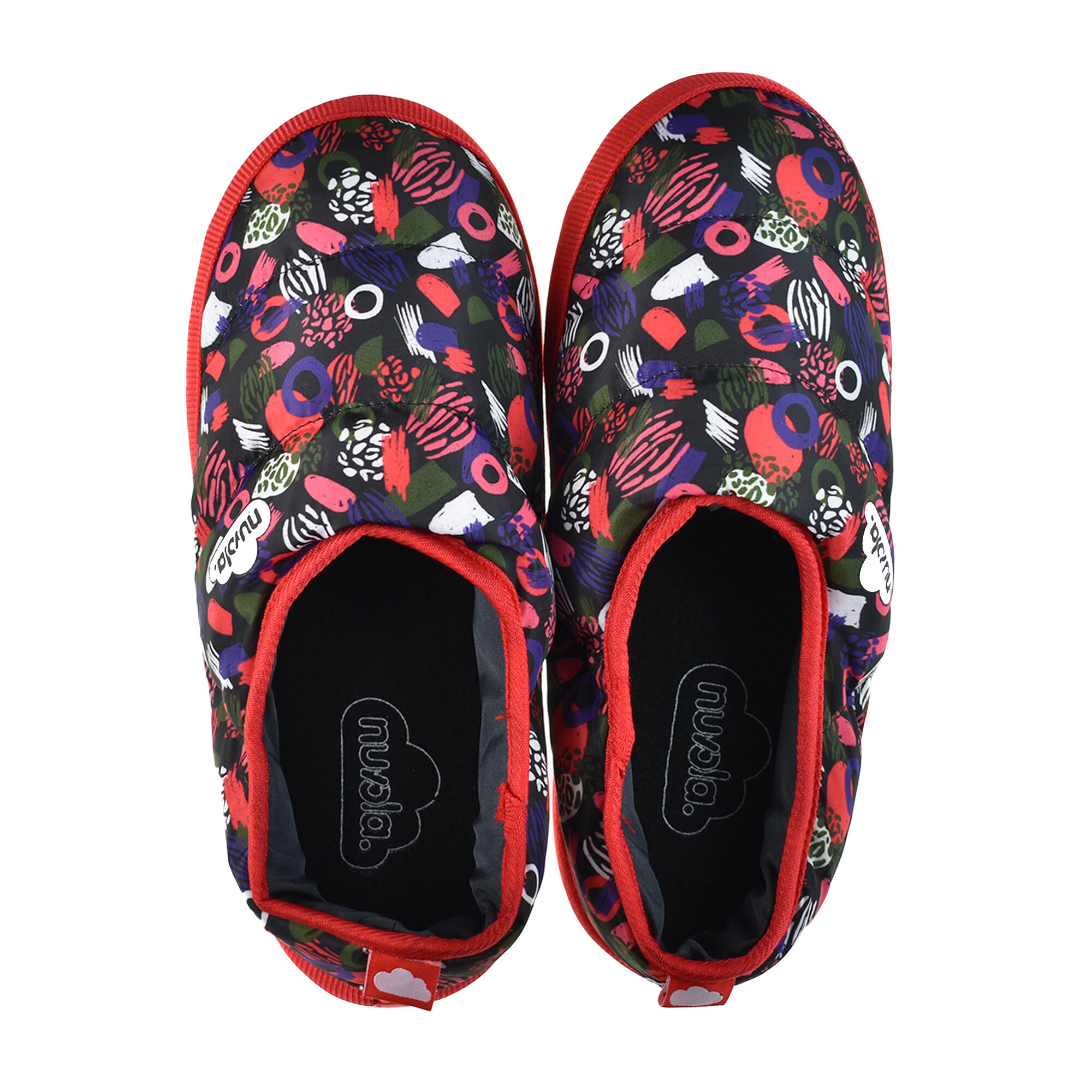 Chaussons unisex Nuvola de couleur corail avec semelle en gomme 4/6