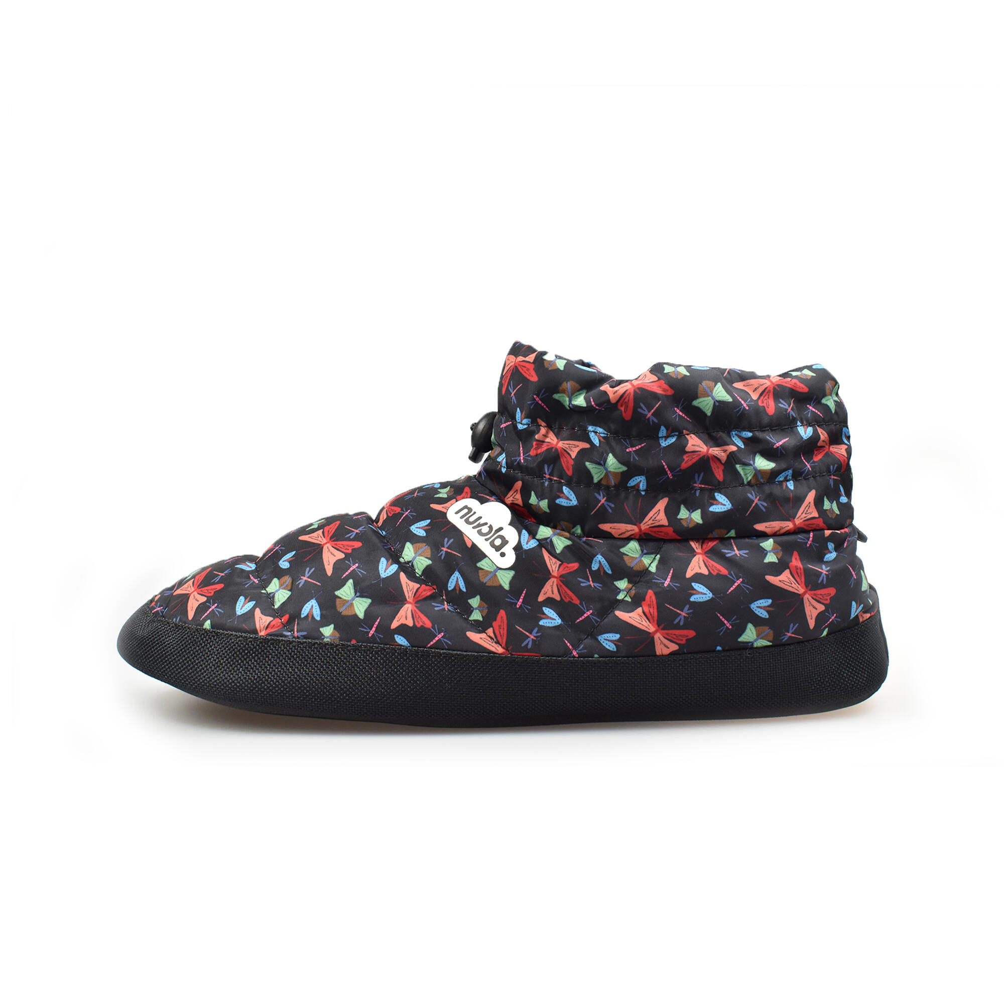 Pantufas unissex nuvola de cor preto com solo de bleracha 3/6