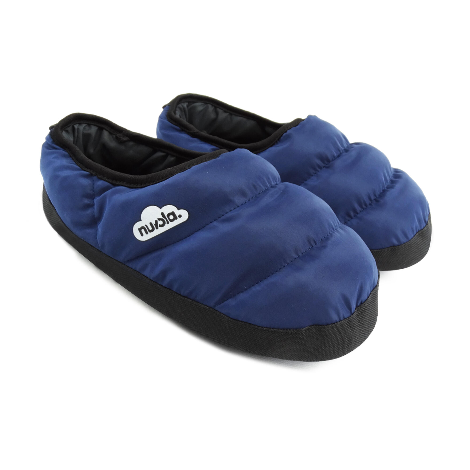Pantofole unisex Nuvola in blu scuro con suola in gomma 3/6